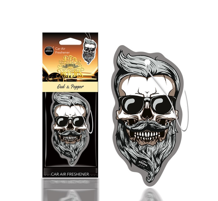 Aroma Car DIA DE LOS MUERTOS Oud & Pepper Skull