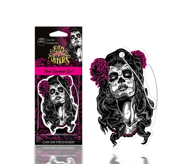 Aroma Car DIA DE LOS MUERTOS Blue Diamond Girl