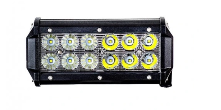 Pracovní LED světlo rampa 12LED COMBO, 10-24V, 36W, 165mm, homologace, Pravá