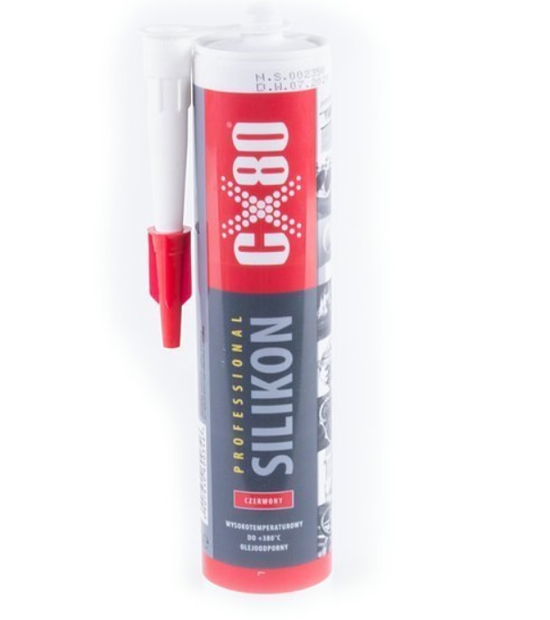 CX80 Profesionální silikon červený PSR 310 ml
