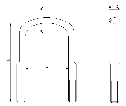 Držák listové pružiny MB 2624-2638 M20*91*320 MTX MTX-E027