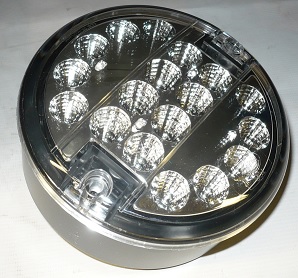 Svítilna 3-dílná kulatá čirá LED Dasteri