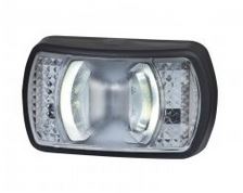 Svítilna obrysová LED bílá 12/24V krátká HORPOL LD2227