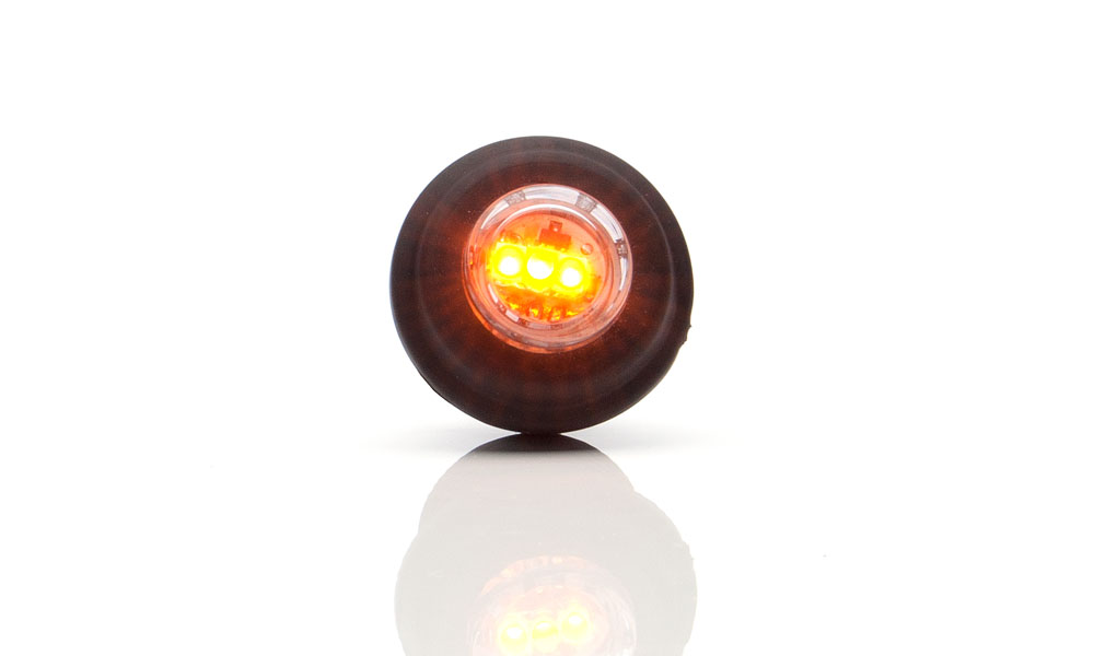 Svítilna obrysová LED oranžová boční 12-24V WAS W80/B
