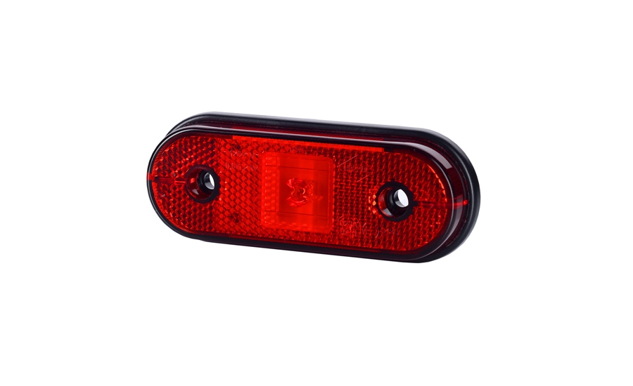 Svítilna obrysová LED s odrazem červená 12-30V HORPOL LD634