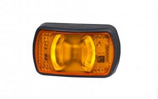 Svítilna obrysová LED oranžová 12/24V krátká HORPOL LD2228