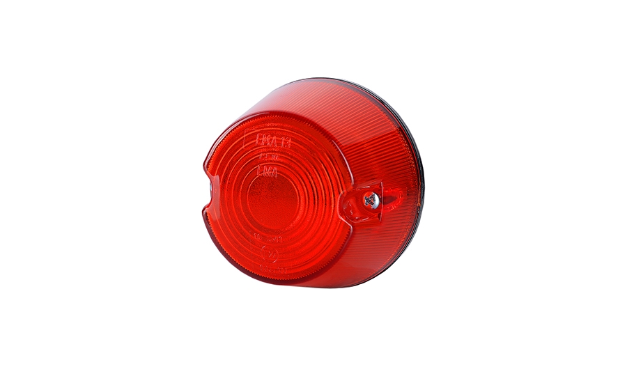 Svítilna obrysová kulatá červená HORPOL LO214