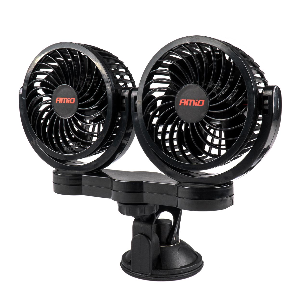 Ventilátor do auta s přísavkou 2x4" 12V