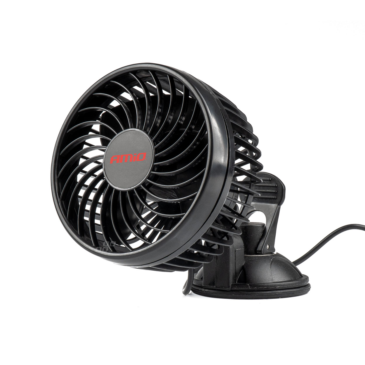 AMIO Ventilátor do auta s přísavkou 11,4cm 12V