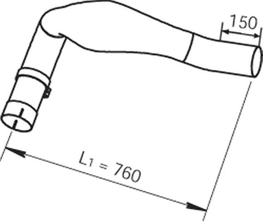 Výfuková trubka DINEX DIN48108