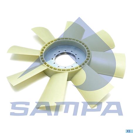 Větrák ventilátoru MB CONECTO O345 FI702 SAMPA 0032052906