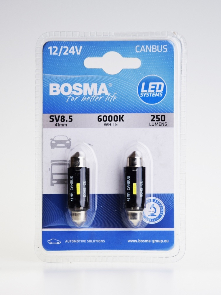 Žárovka 12/24V LED SV8,5W 1XSMD 6000K bílé BOSMA 7459, , ,