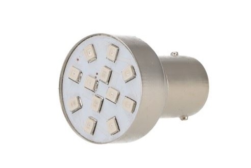 Žárovka Led 24V/5W Ba15s červená, , ,