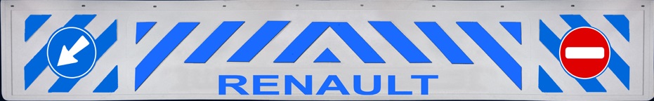 Zástěrka - lapač přední RENAULT 2400x350mm, modrá