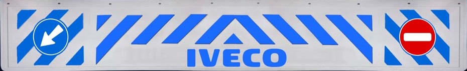 Zástěrka - lapač přední s nápisem IVECO 2400x350mm, modrá, TD 240x35
