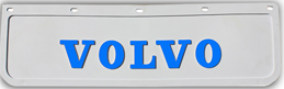 Zástěrka - lapač VOLVO 600x180mm, bílý, modrý nápis
